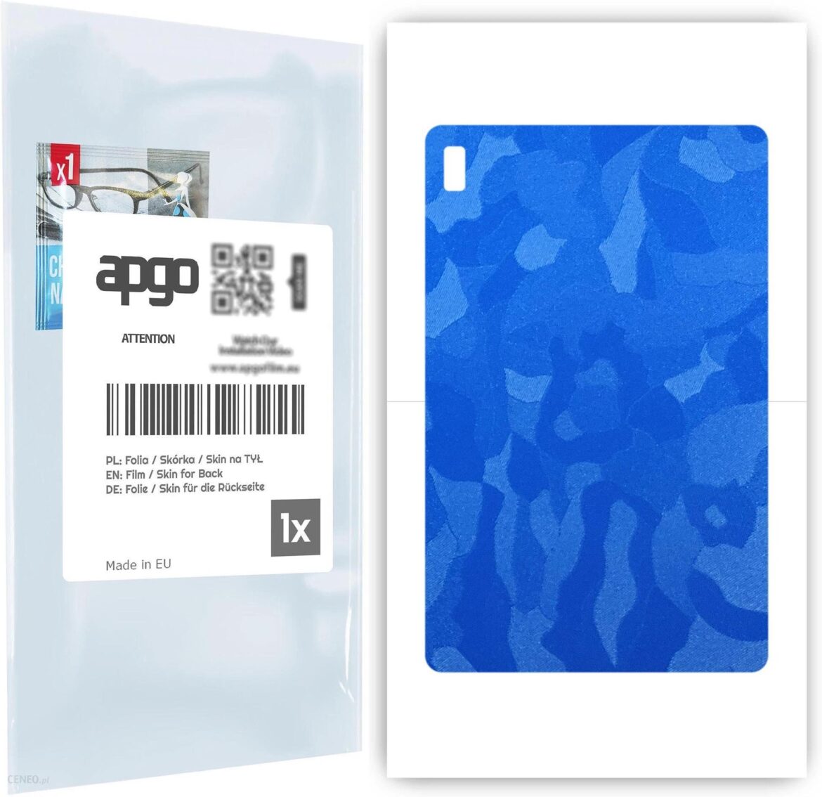Apgo Folia Naklejka Skórka Strukturalna Na Tył Do Acer Sospiro As10Lxpro – Moro , Camo Niebieski Skins (MONIAPGO008635TYT)