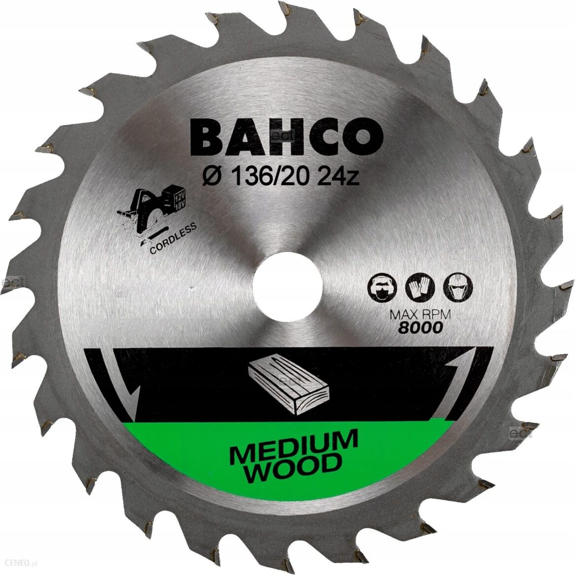 Bahco Tarcza Pilarska Do Drewna Ø 136/20 24 Zęby