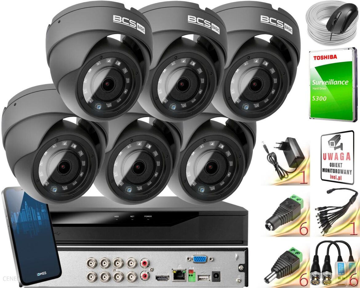 Bcs Monitoring 4K Basic 8Mpx 1Tb H265 6X Bcs-B-Mk82800 Ir 30M (ZM26409)