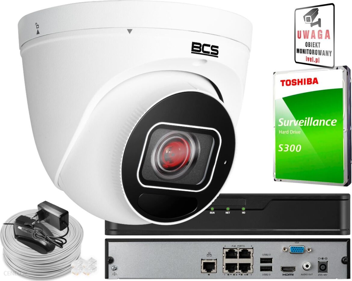 Bcs Point Zestaw Wandaloodporny 1X Bcs-P-Eip52Vsr4-Ai1 2 Mpx Cmos Starlight Motozoom Audio (ZM25324)