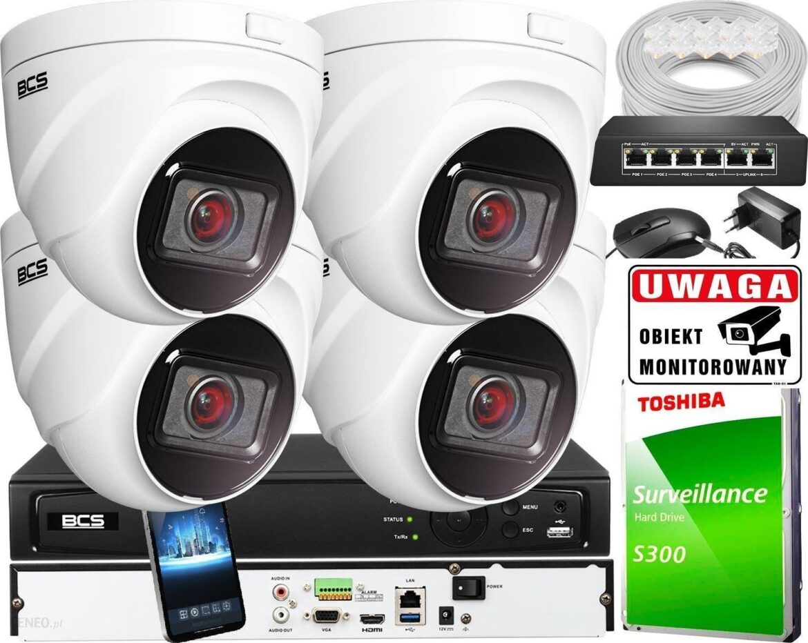 Bcs View Kamera Ip Monitoring Ip 5Mpx 1Tb H265 4X Bcs V Eip45Vsr3 2.8 12Mm Motozoom Ir 30M (ZM26558)