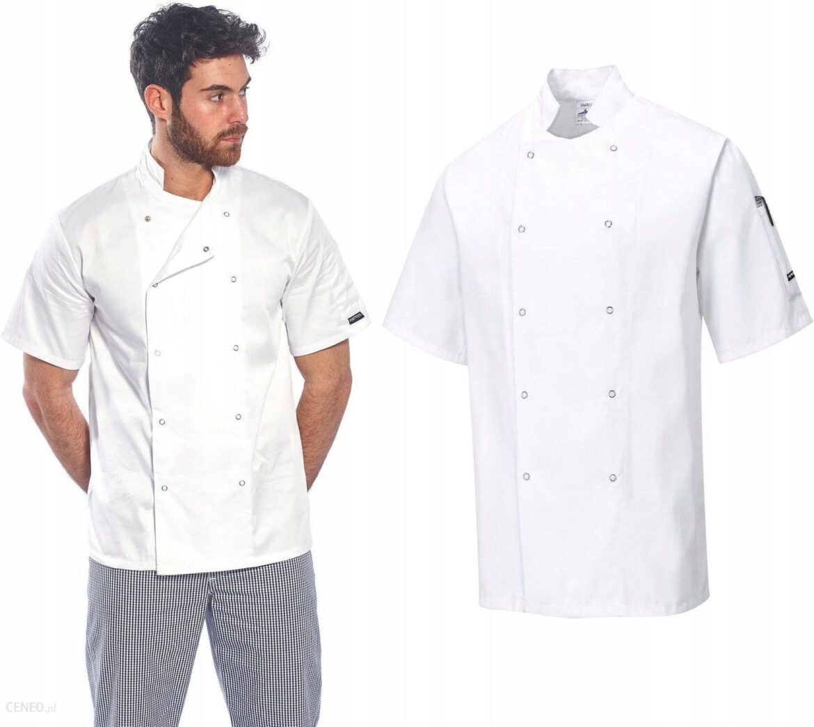 Bluza Kucharska Szefa Kuchni C733 Napy Xxl Biała