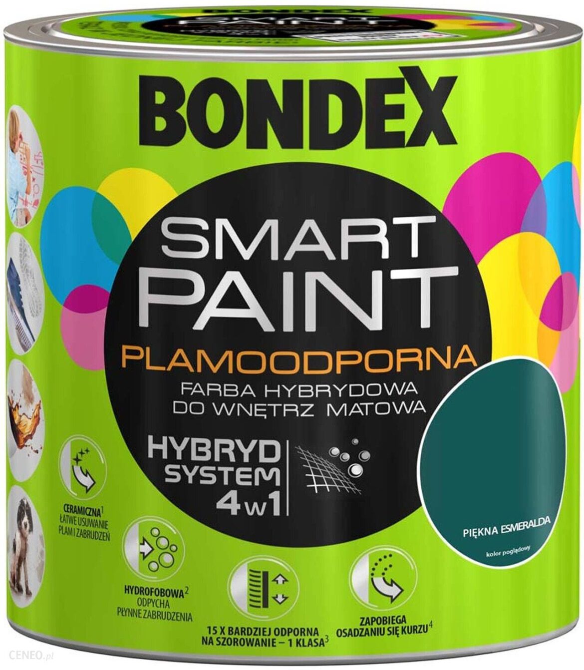 Bondex Smart Paint Plamoodporna Hybrydowa Piękna Esmeralda 2,5L