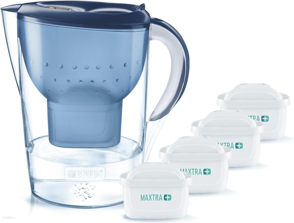 BRITA Marella XL 3,5L niebieski + 4 filtry Maxtra+ PP