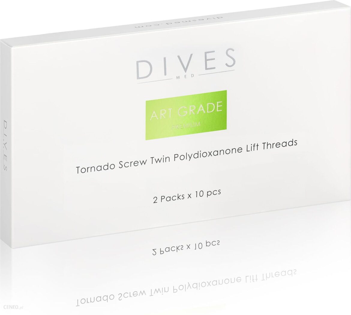 Dives Med. Art Grade Premium Tornado Screw Twin 2X10Szt. Różne Rozmiary