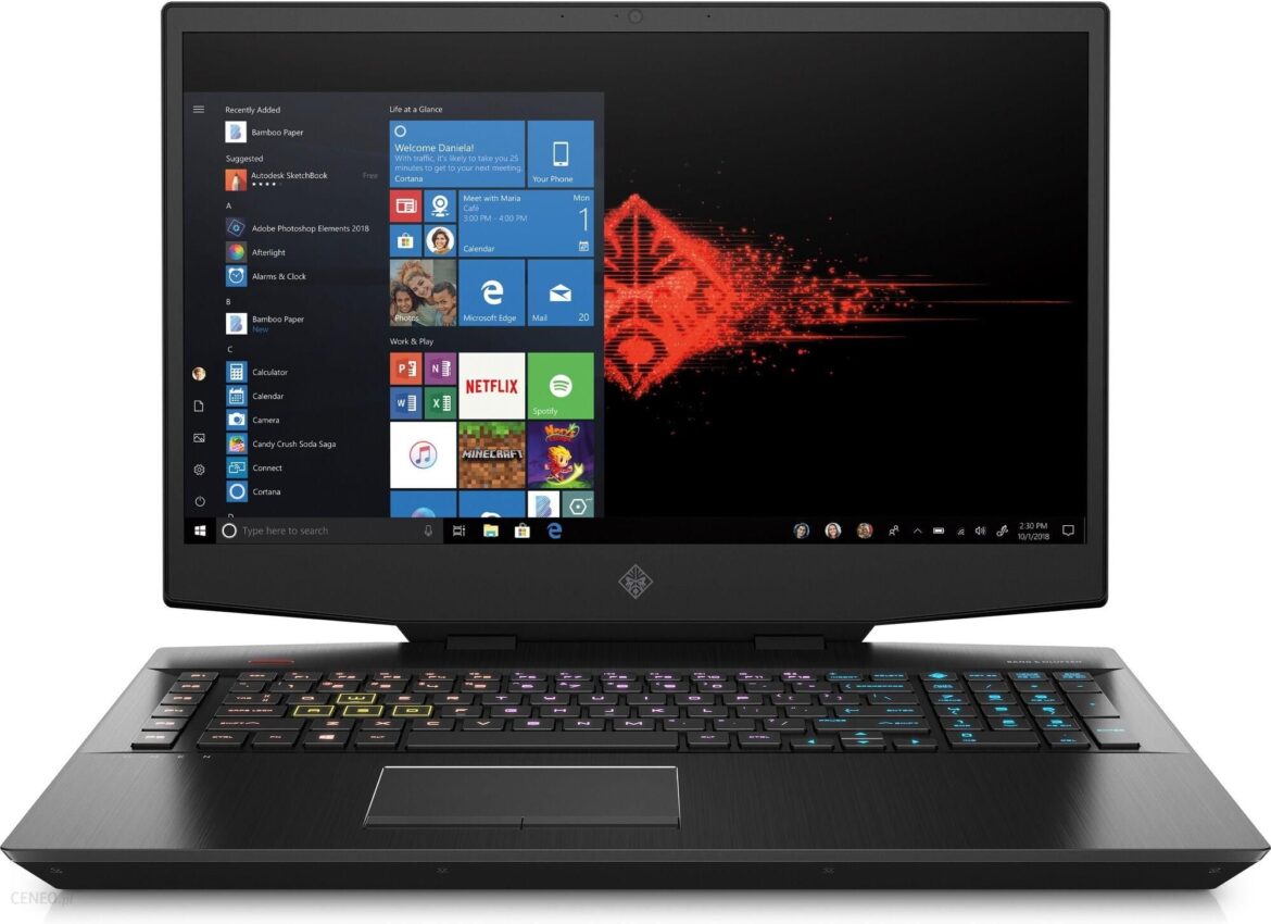 Laptop Hp Omen 17 17,3″/i5/8GB/512GB/Win10 (7KB76EA)