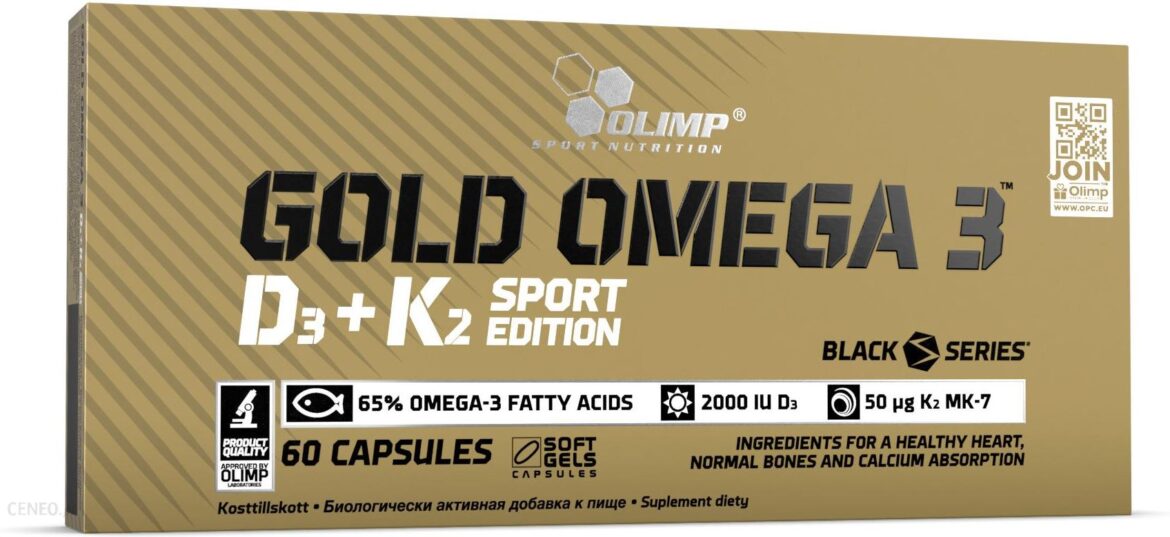 Olimp Gold Omega 3 D3+K2 Sport Edition 60 kaps.