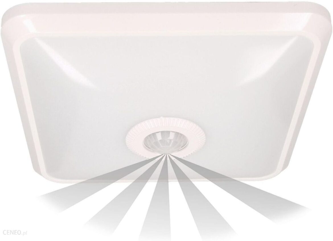 Orno Plafon Led Z Czujnikiem Ruchu Nyk 12W 850Lm 4000K Czujnik 360° Poliwęglan Mleczny Biały Or-Pl-6092Wlpmr4