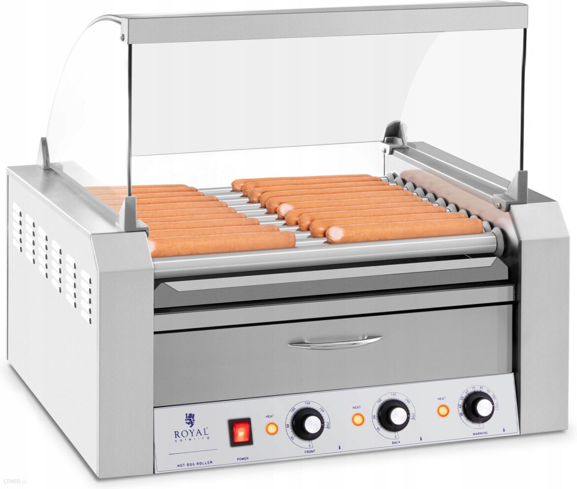 Royal Catering Grill Rolkowy 11 Rolek Stal Nierdzewna