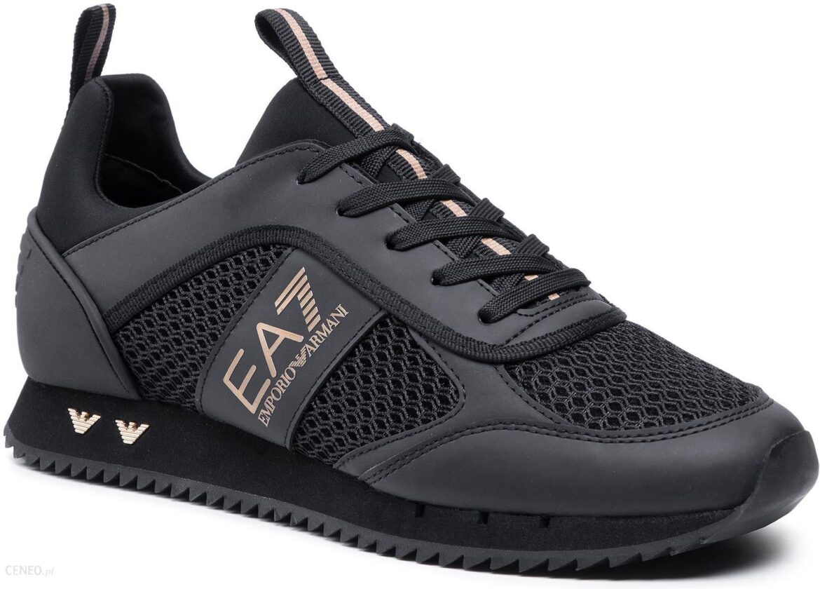 Sneakersy EA7 EMPORIO ARMANI – X8X027 XK050 M701 Triple Black/Gold
