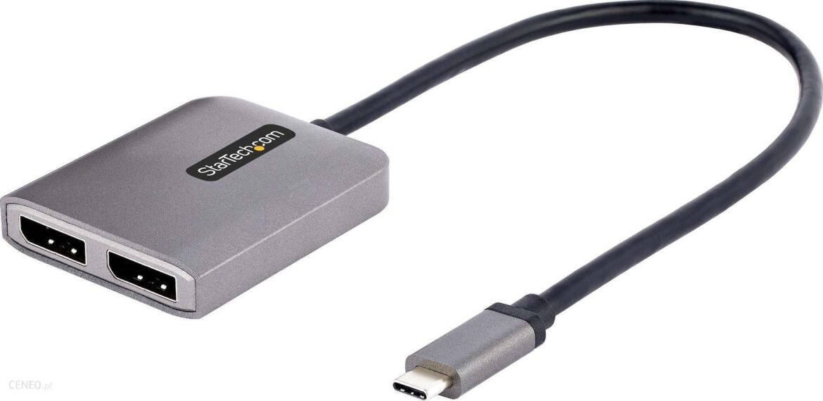 Startech Adapter Usb Startech.Com Zewnętrzna Karta Graficzna 4096 X 2160 Px Szary (MST14CD122DP)
