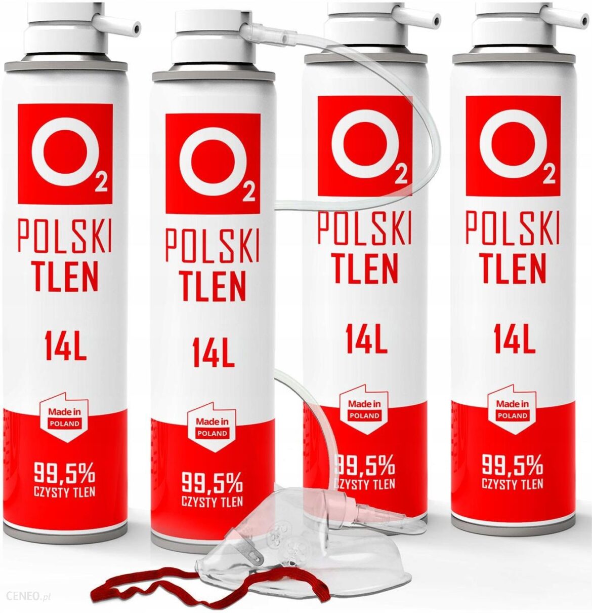Tlen Inhalacyjny W Puszce 99,5% 4X14L Maska